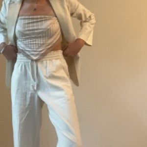 SHEIN Bandeau Striped Top, Size Small